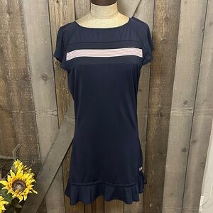 Fila Athletic Navy Blue Tennis Dress | Pickleball Activewear | Medium